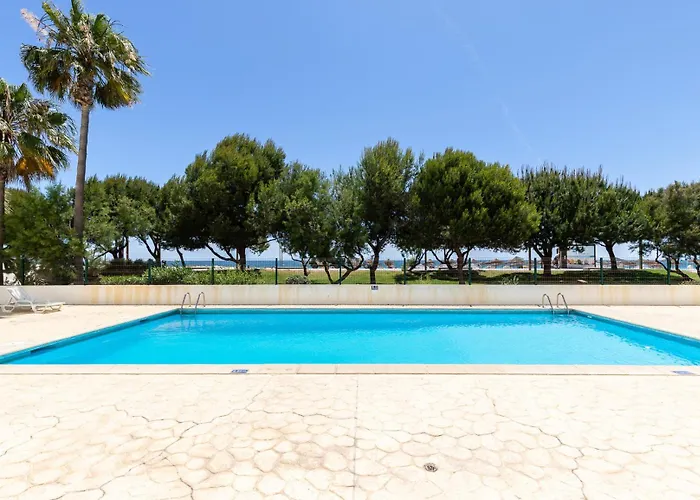 公寓 Superb Front Pool&sea View Carteia Flat 奎特里拉
